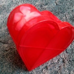 Sheer Flower Red Heart Nesting Boxes